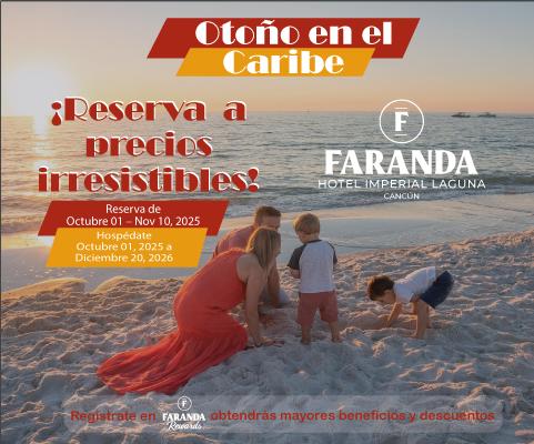 Escapada de Otoño: Cancún a un Precio Irresistible Hotel Imperial Laguna Faranda Cancún Escapada de Otoño: Cancún a un Precio Irresistible Hotel Imperial Laguna Faranda Cancún